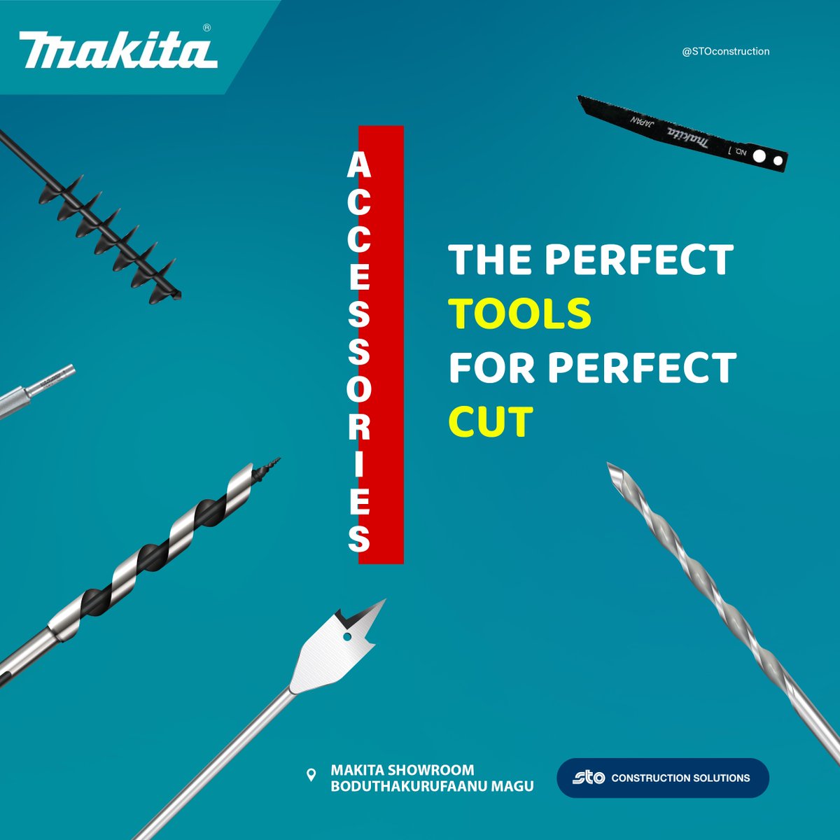 STOconstruction's tweet image. With Makita Accessories, achieve precision and perfection in every work you do! 

📍STO Makita Showroom

#Makita #MakitaAccessories #PerfectCut #PowerTools #DIY #Construction #PrecisionCutting