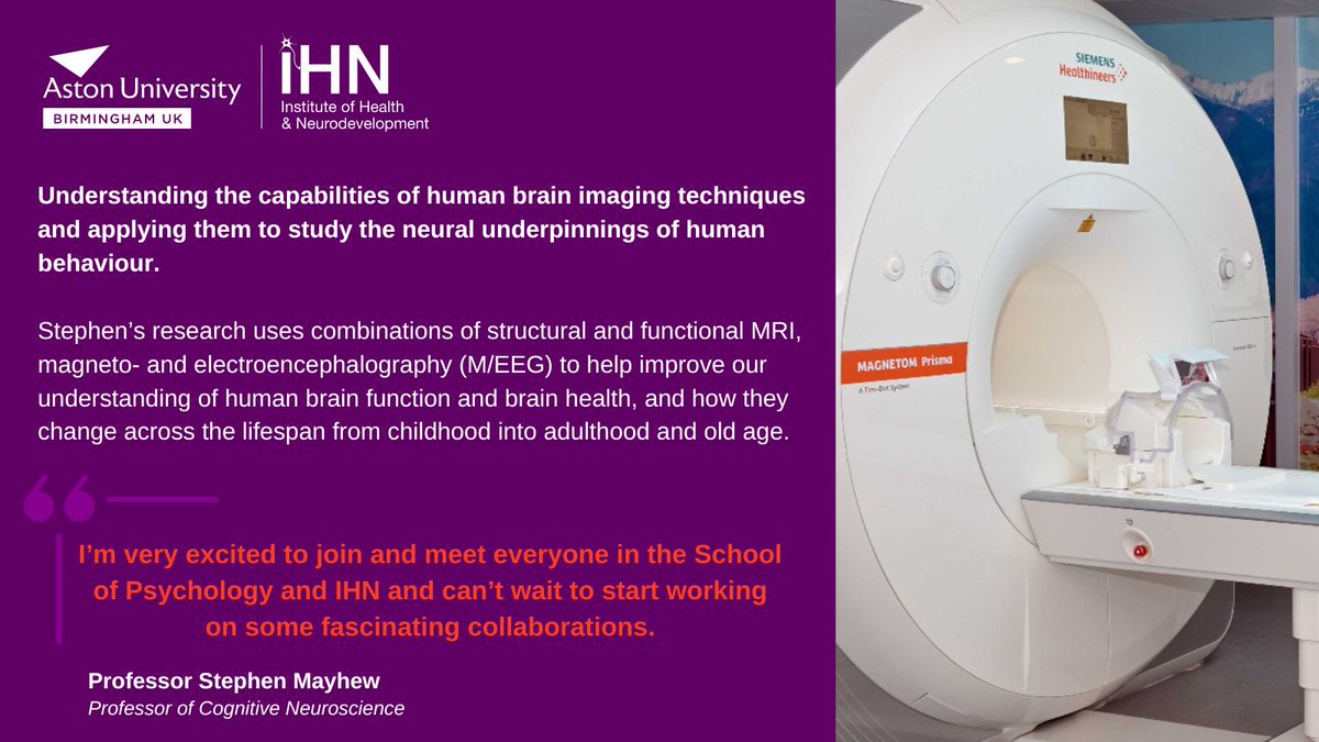 Aston Institute of Health & Neurodevelopment (IHN) tweet media