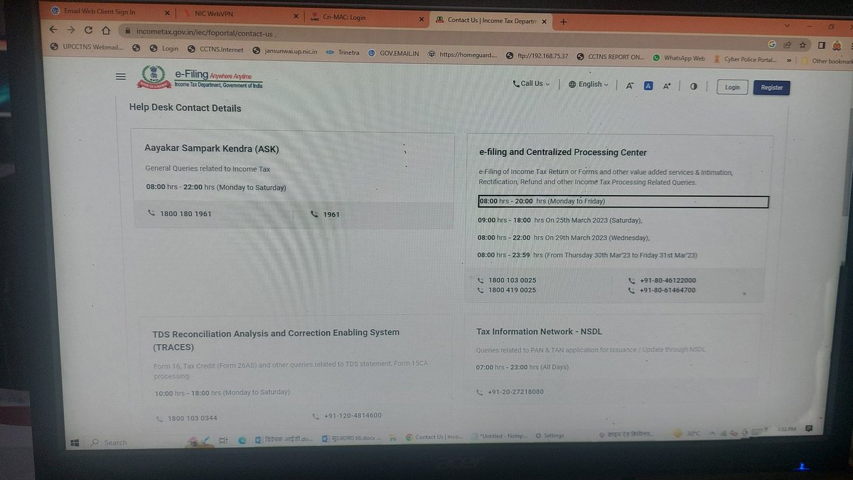 sunshinesanjay's tweet photo. @IncomeTaxIndia I've called many times on helpdesk number but didn't get any response. Numbers are listed in pic. https://t.co/l12h9wPoTE