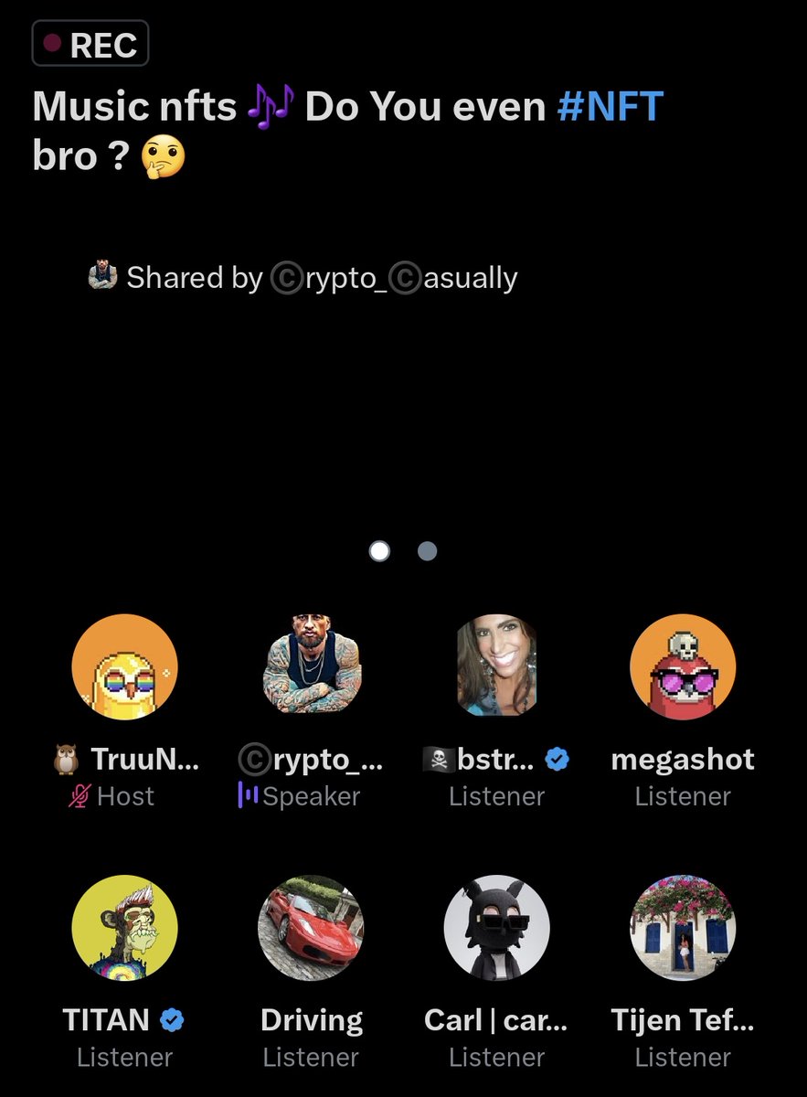 Truunik's tweet photo. Ty @crypto_casually @HDMusic_NFTs and everyone who jumped in 😍❤️
See you next Tuesday? 🤔❤️
#MusicNFTs #Cryptocasually
#Ordinal #BTC https://t.co/xdF8H0FZ2w