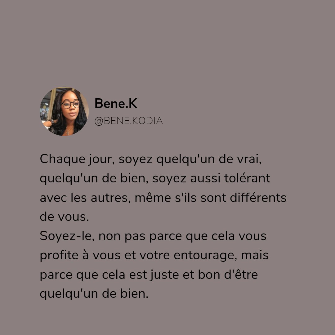 BeneKodia's tweet photo. Soyez bon et vrai, tout simplement parce que c'est la juste chose à faire.

     Bon mardi chez vous.!☺ https://t.co/FJzXGHTTqx