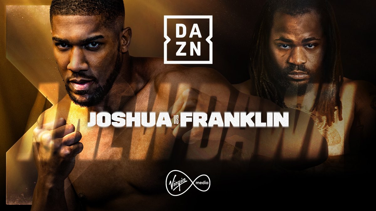 Dazn and @VMO2News have announced a distribution deal which will see a selection of Dazn’s boxing and combat sports available to Virgin TV customers as PPV, starting with AJ’s unmissable bout with Jermaine Franklin on April 1st. Read more here 👇 dazngroup.com/press-room/new…