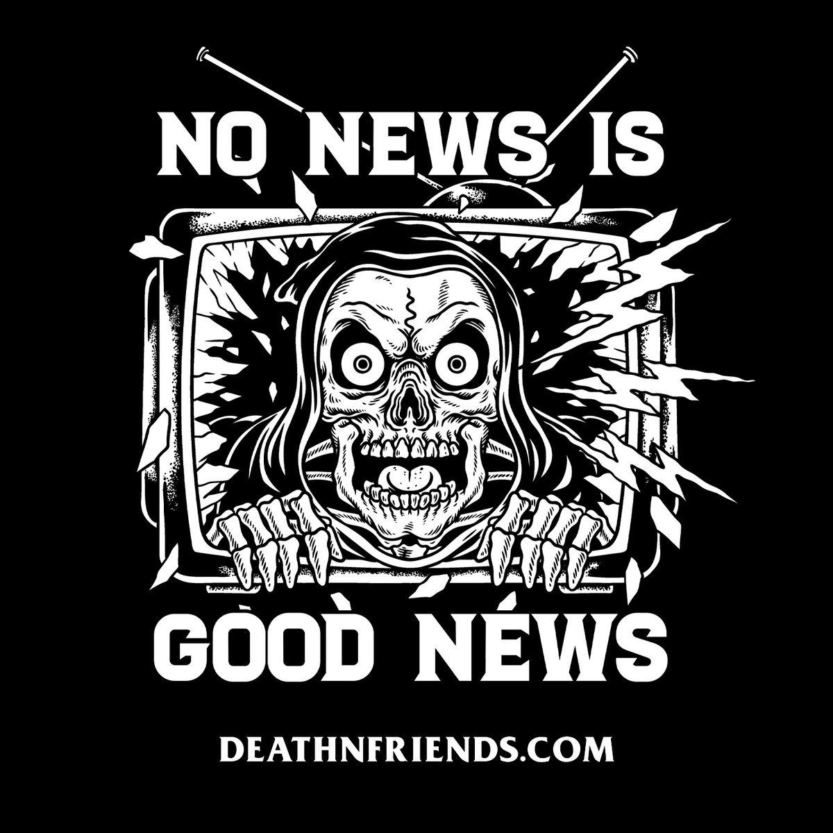 DeathFriendsLtd's tweet photo. No News is Good News @deathandfriends.ltd
#deathnfriends #deathandfriends #deathnfriends #lowlife #lowlifestyle #lowlifeornolife #deathandblues #theresnolifelikethelowlife #lowlifescumbag #tattooedlowlife #trashbags #punkrock #punkclothing #deathnfriendsskull https://t.co/6BEVMsLAXa