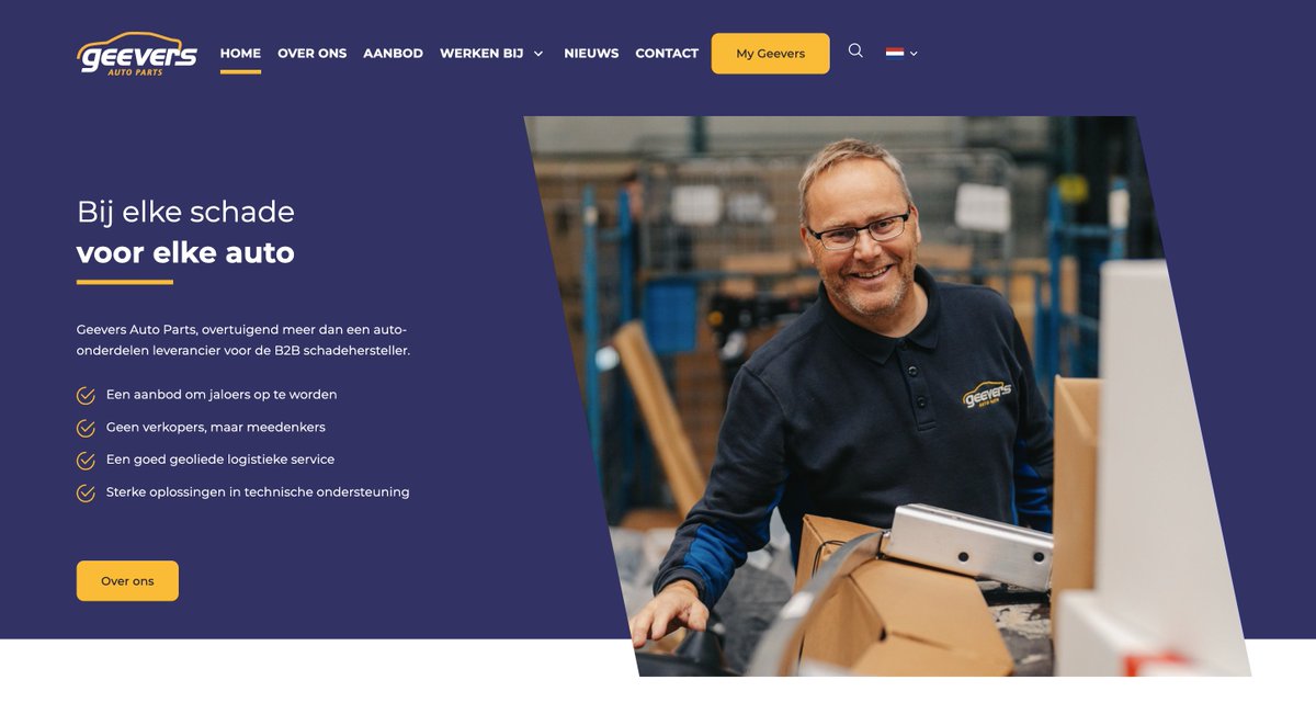 IbuildingsNL's tweet photo. Het klantenportaal &amp; de website van Geevers Auto Parts is in de lucht! Geevers Auto Parts is een van de grootste auto onderdelen leveranciers voor de B2B schadehersteller. Over het volledige bestelproces lees je hier meer over: https://t.co/LtsNLG28EW

#geevers #schadehersteller https://t.co/wtGcI56iqD