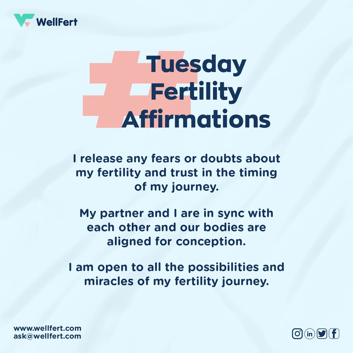 WellFert's tweet photo. #tuesdayaffirmation

 Looking at the mirror to say these words won't be a bad idea right?

 For inquiries please visit our website https://t.co/HAc35yScLN
 
#ihavewhatisay #fertility #infertility #affirmations #tuesdayaffirmation #health #womb #mother #ownyourstory #wellfert https://t.co/hyRx22XF0Y