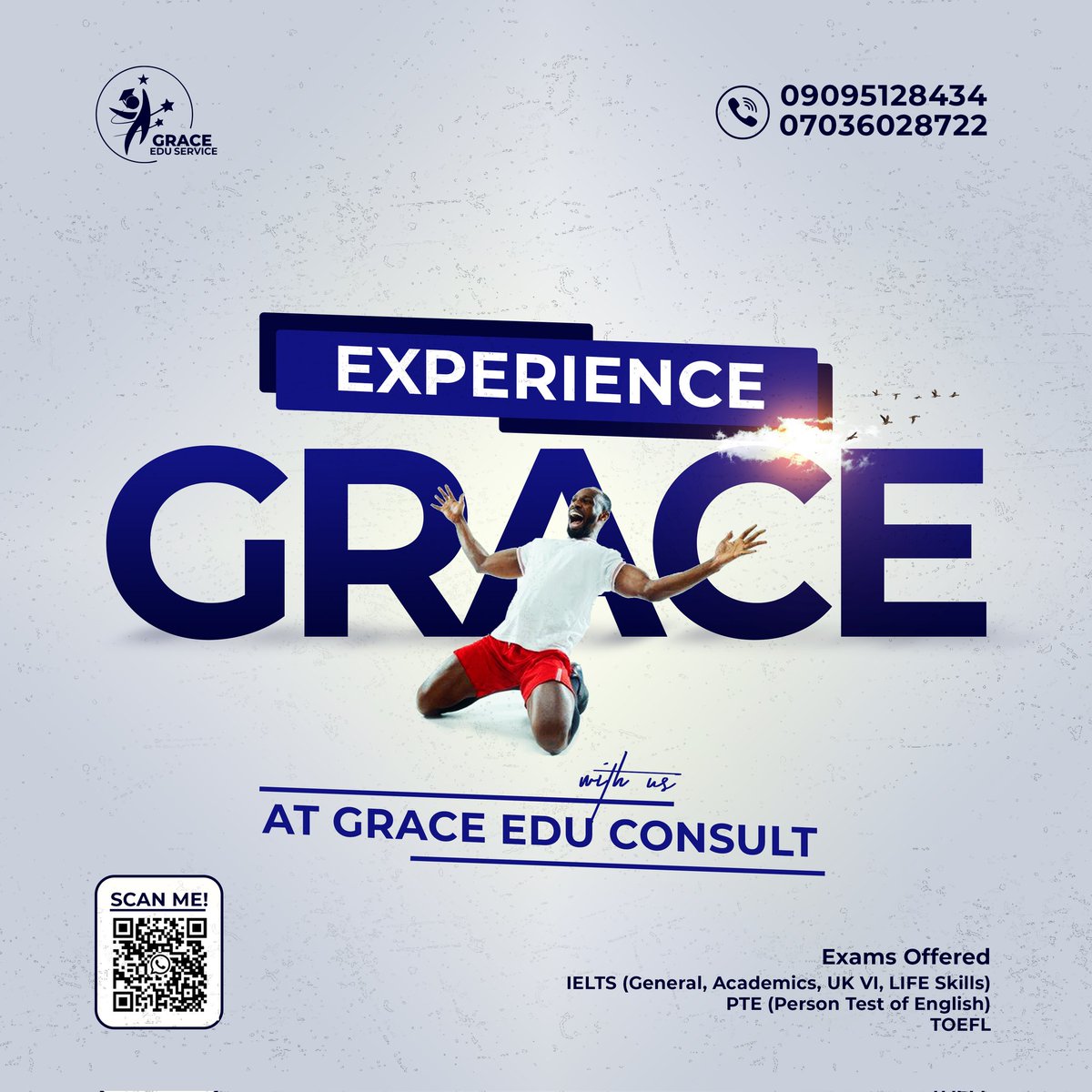 GraceEduConsult's tweet photo. Another day of Grace...

Another day of Glory...

Join us to experience great results in your international pursuit.

#study  #ielts #japa #studyabroad #examsconsultants https://t.co/Is1mouwYBZ