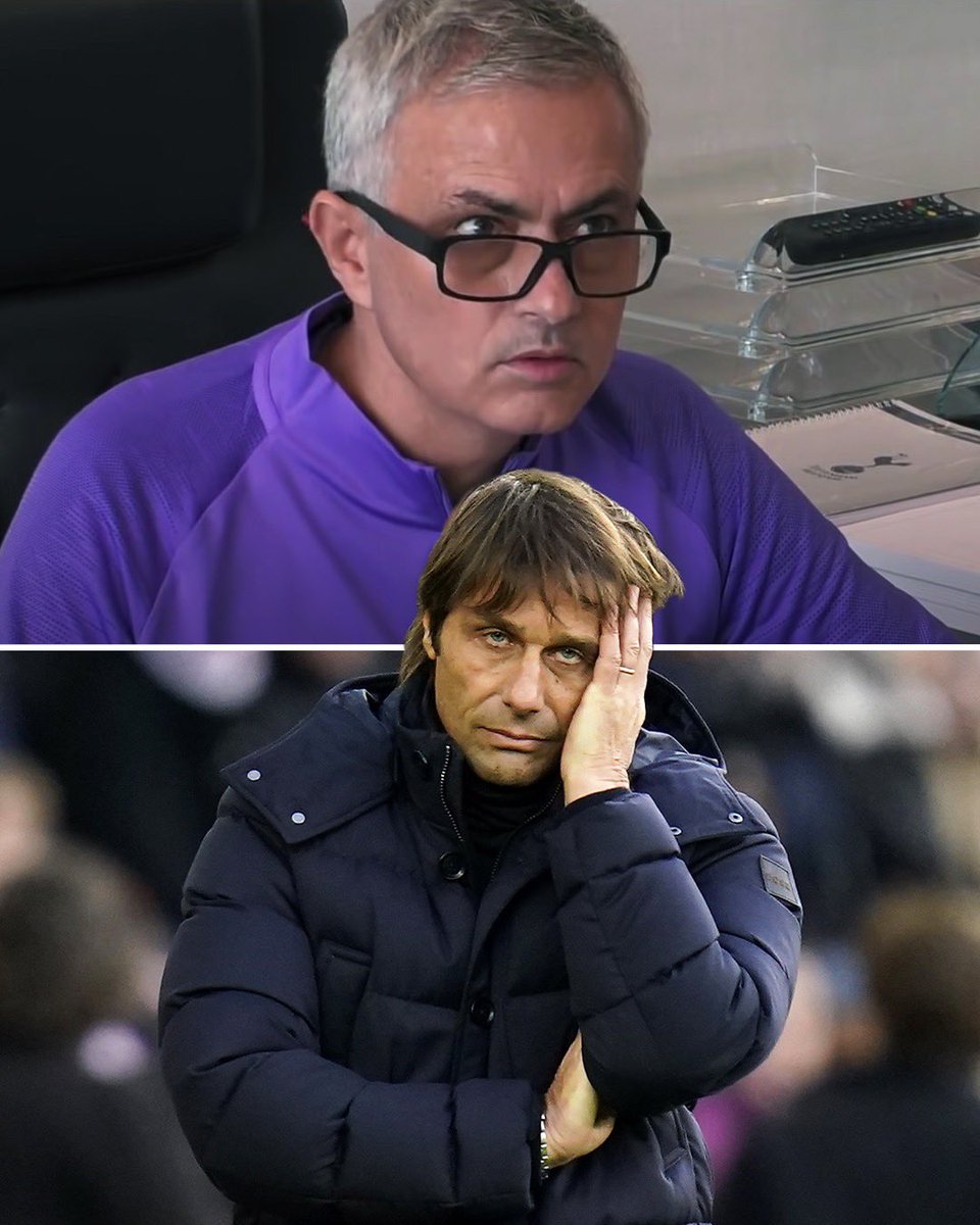 sportbible's tweet photo. Jose Mourinho and Antonio Conte have both won a trophy at every club they’ve managed for at least 50 games… 

Except for one. ❌🏆 https://t.co/K5vC2eliox