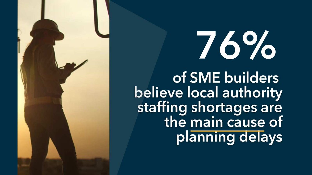 76% of #SMEbuilders believe local authority staffing shortages are the main cause of delays in the #Planning process.

Read our SME report on the HBF website 👉 loom.ly/RY4Uc2o
@luhc