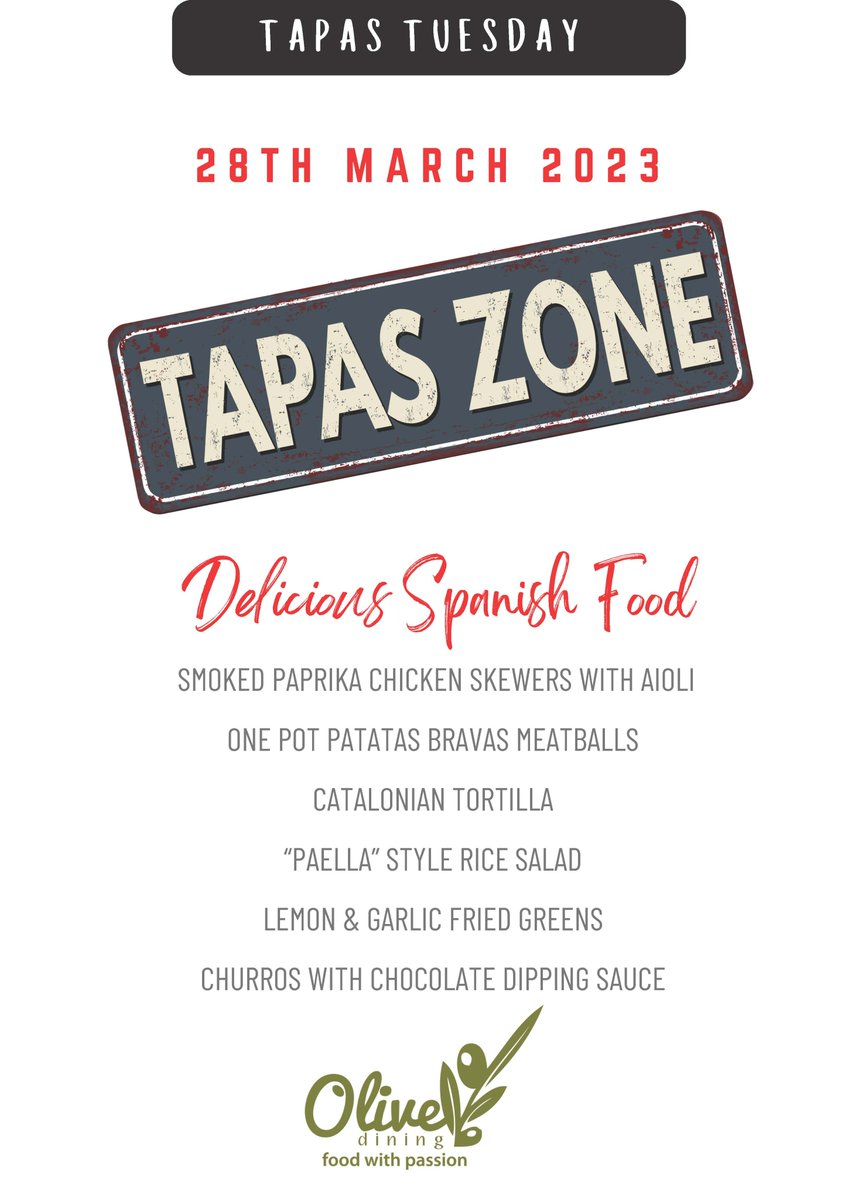 OliveDiningLtd's tweet photo. We hope our secondary school students enjoy their 'Tapas Tuesday'. We have lots of delicious items on the menu to taste and enjoy. #Tapas #Tuesday #OliveDining https://t.co/eF7m4jreMm