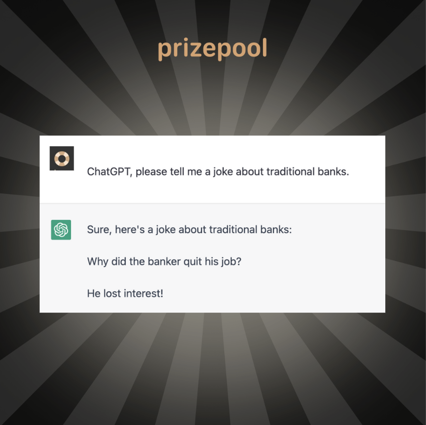 It's funny, but, in reality, it's not. 🥲 🦕 😴

@PrizePool promises to keep the fun and winnings coming. BTW - PrizePool Stacked is now offering 4.4% APY guaranteed + prizes. Sign up for early access today! getprizepool.com/stacked/