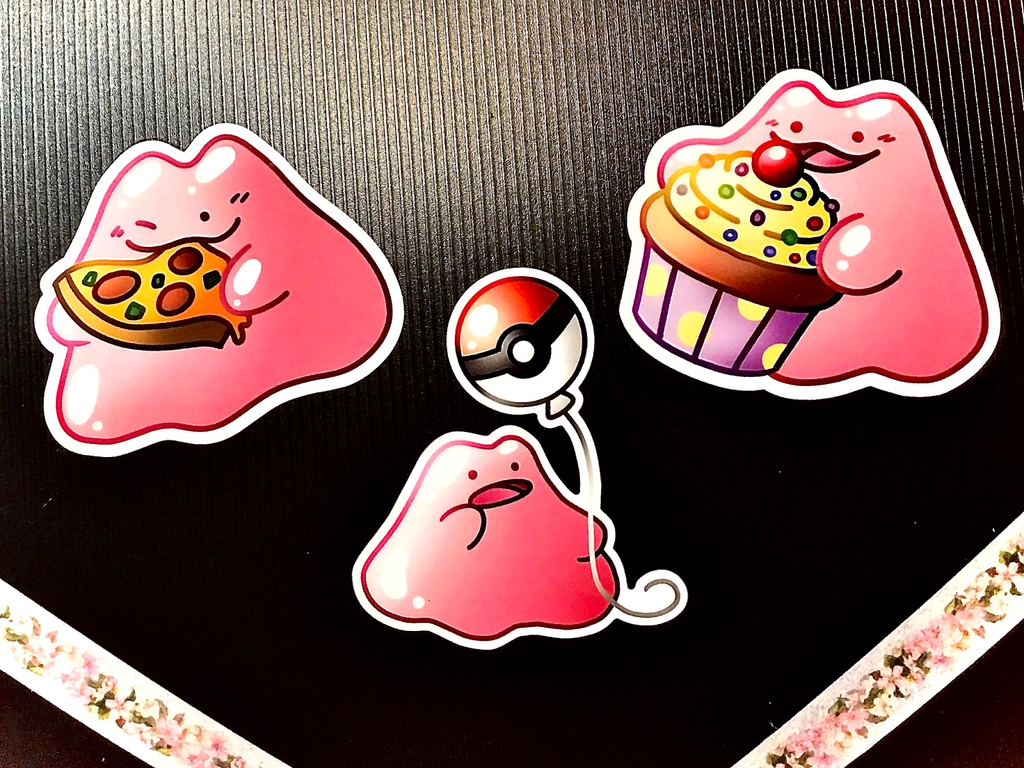 stickerbeatinc's tweet image. Get ready to double your fun with Ditto! This versatile Pokémon can transform into anything, making it the ultimate sidekick for any adventure, even stickers. @princepipper

#stickerbeat #stickers #sticker #stickerart #decals #Pokemon #vinylstickers #procreate #illustrator