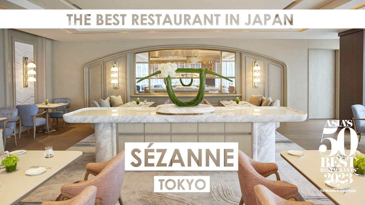 Sézanne in #Tokyo takes home the title of The Best Restaurant in Japan 2023!