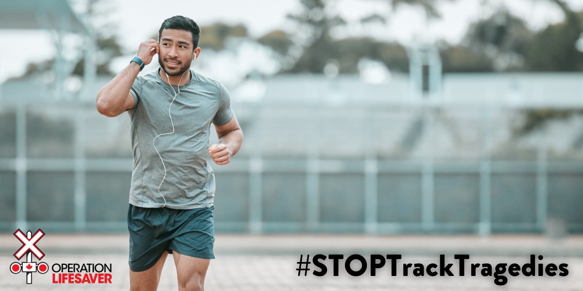 oplifesaver's tweet image. Today’s trains are fast and remarkably quiet. 

You won’t always hear one approaching or have time to get out of its way. 

🎧 Keep #OneEarOut to be safe. operationlifesaver.ca/blog/february-…