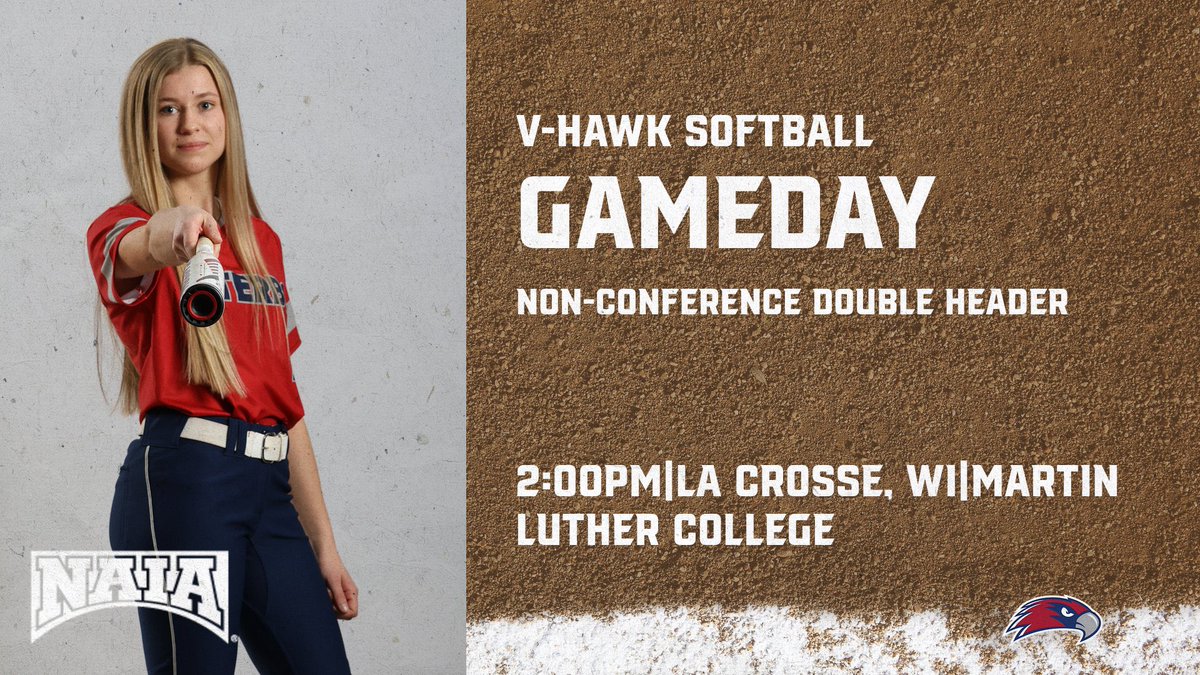 SoftballViterbo's tweet photo. It’s game day Tuesday!! We are hosting Martin Luther College. Go V-Hawks!! https://t.co/5rXDJsBFpc
