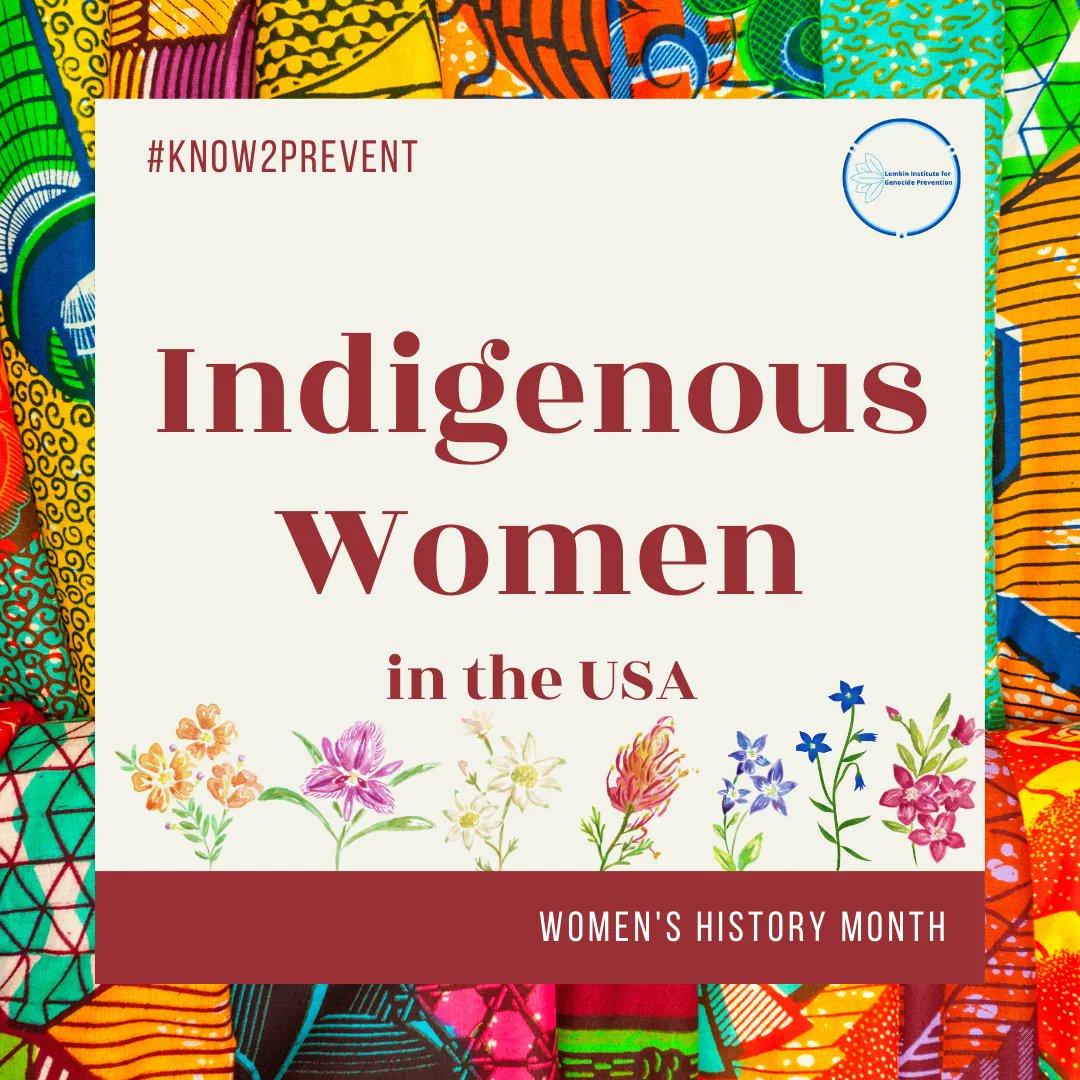 LemkinInstitute's tweet photo. Today we talk #IndigenousWomen, the many systemic challenges they face, and the stereotypes about them that still dominate public perception. The @LemkinInstitute encourages you to learn more about these issues #know2prevent 1/8 https://t.co/Wqm5byCgZF