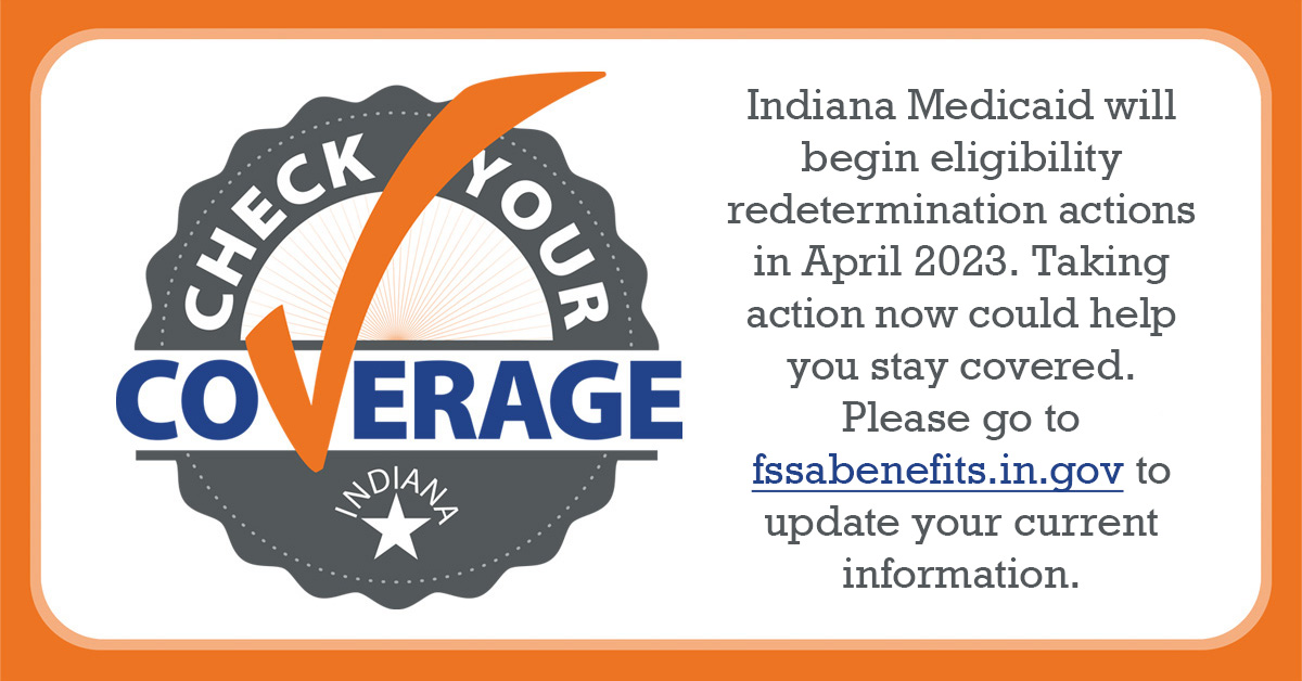 GetRadiantMH's tweet image. 📣 #Medicaid members: Taking action now could help you stay covered.

Beginning in April 2023, Indiana Medicaid will return to normal (pre-public health emergency) operations and eligibility redetermination actions.

#Checkyourcoverage ✔️Visit fssabenefits.in.gov