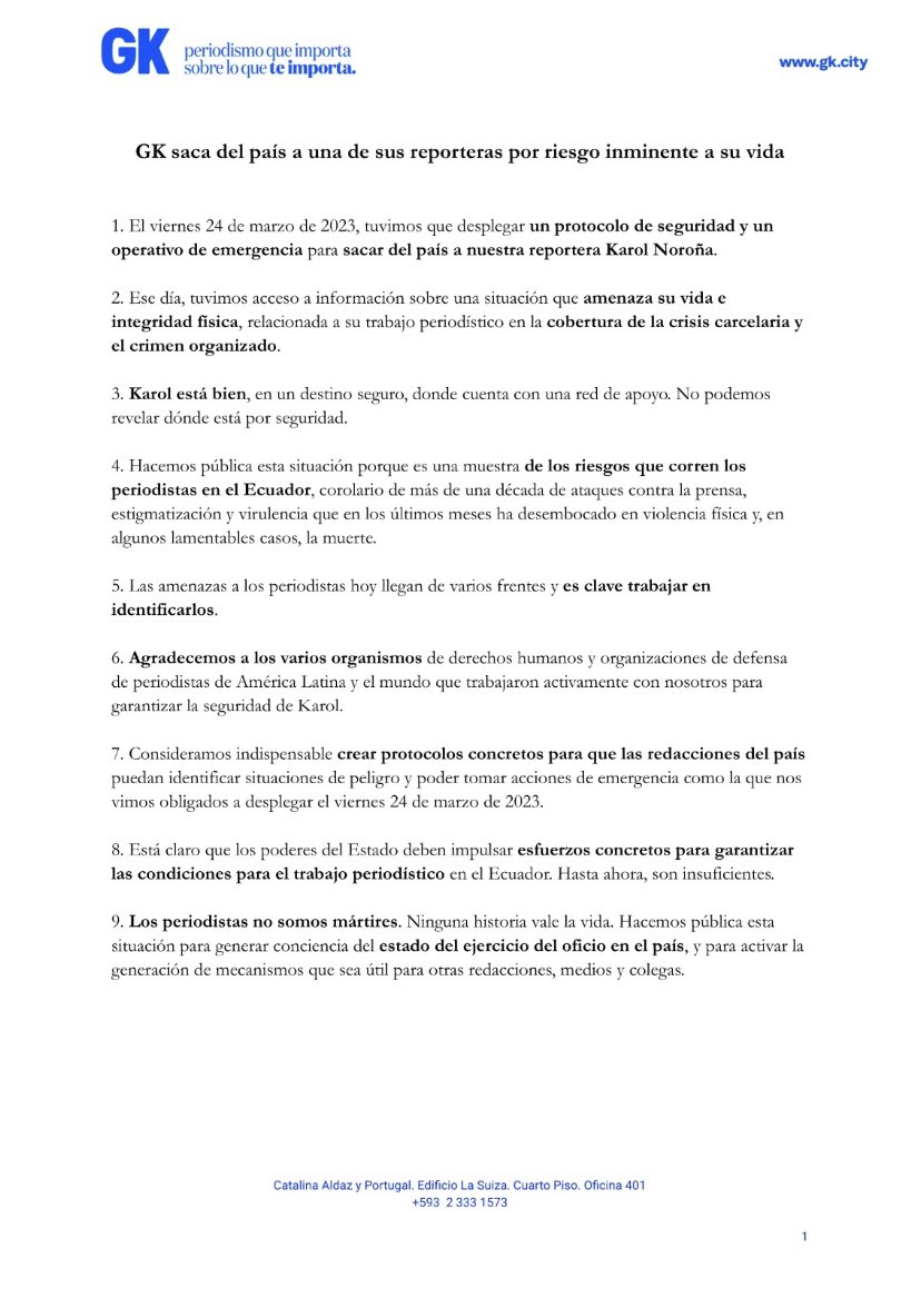 mariasolborja's tweet photo. Mucha gente me ha preguntado por Karol. Esto es lo que les podemos decir. https://t.co/gEpdWu1Hst