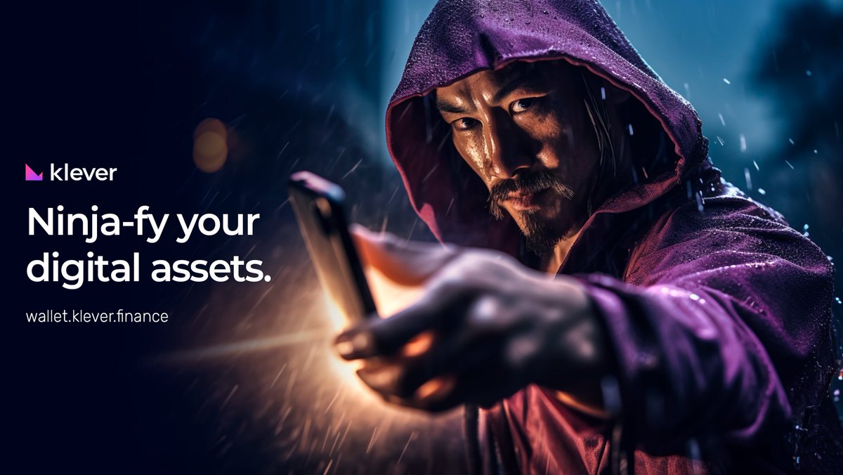 klever_io's tweet photo. 🥷 Unleash your inner ninja with the stealthy &amp; secure #KleverWallet K5! Guard your digital assets like a true warrior while enjoying lightning-fast transactions, swaps &amp; superior technology ⚡️

#Ninja-fy your crypto experience 🚀 

👉 https://t.co/UzPy4P9ZVK https://t.co/9T0SM99SvT