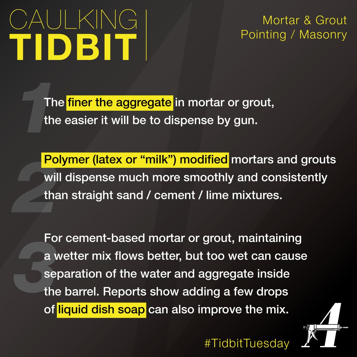 Did you know Albion makes tools for Mortar and Grout?
#TidbitTuesday #CaulkingTidbit #Mortar #Grout #Pointing #Masonry #brick #stone #tile #cement #sand #limestone #restoration #mason #masonryrestoration #build #dishsoap #caulking #building #construction #contractors #albioneng