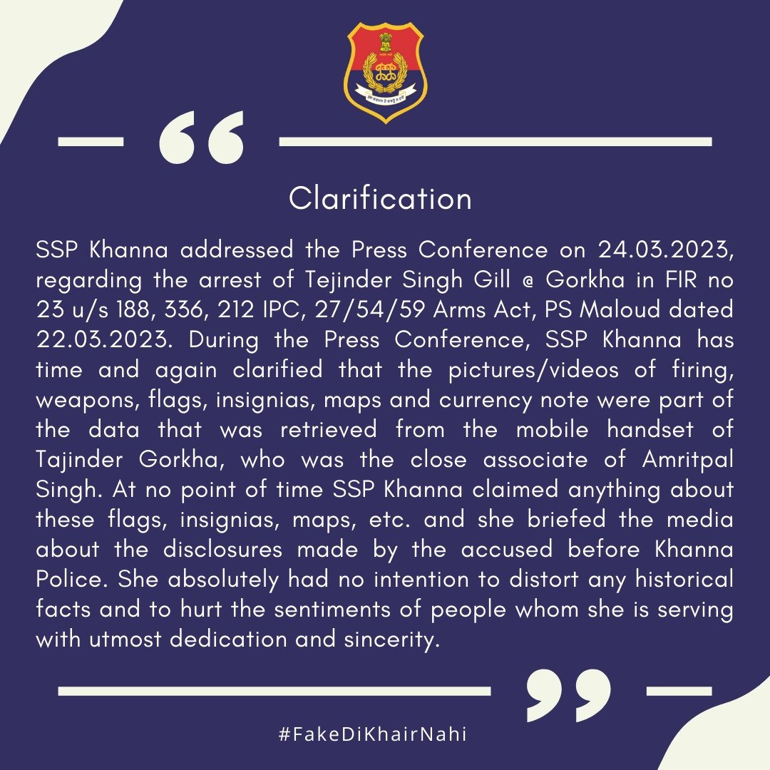 Clarification on the Press Conference addressed on 24 March 2023

#FakeDiKhairNahi