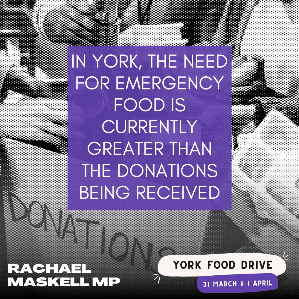 RachaelMaskell's tweet photo. Join my #YorkTogether food collection this Fri & Sat between 10am-3pm at our drop off points:
*York Explore, Acomb
*Southlands Methodist Church, Bishopthorpe Road
*St. Hilda's Church, Tang Hall
*Central Methodist Church, St. Savioursgate
YORK T❤️GETHER #YorkFoodDrive #York https://t.co/JYntcnvJYq