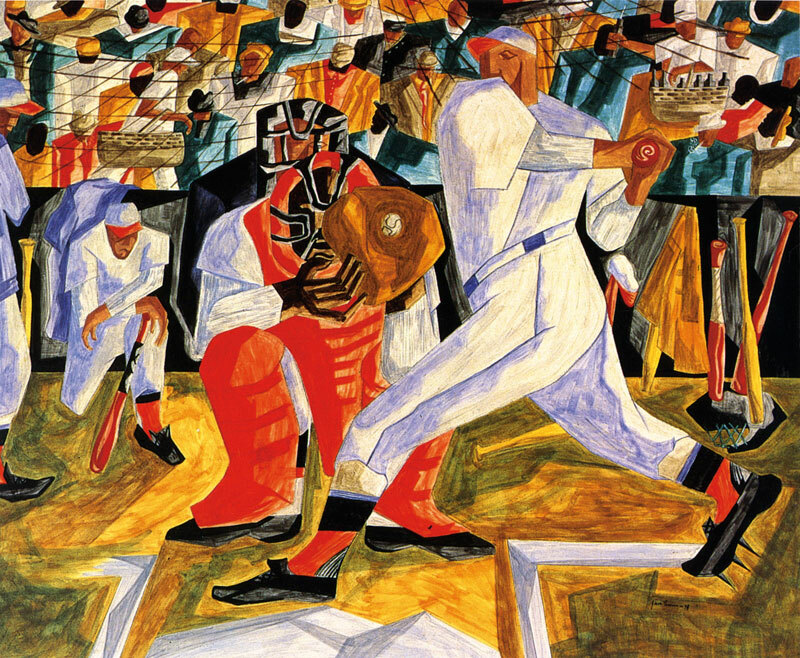 Strike, 1949 #jacoblawrence #dynamiccubism wikiart.org/en/jacob-lawre…