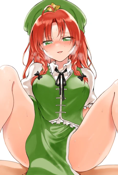 チャイナ服前掛け結合部隠しっていいよね紅美鈴 