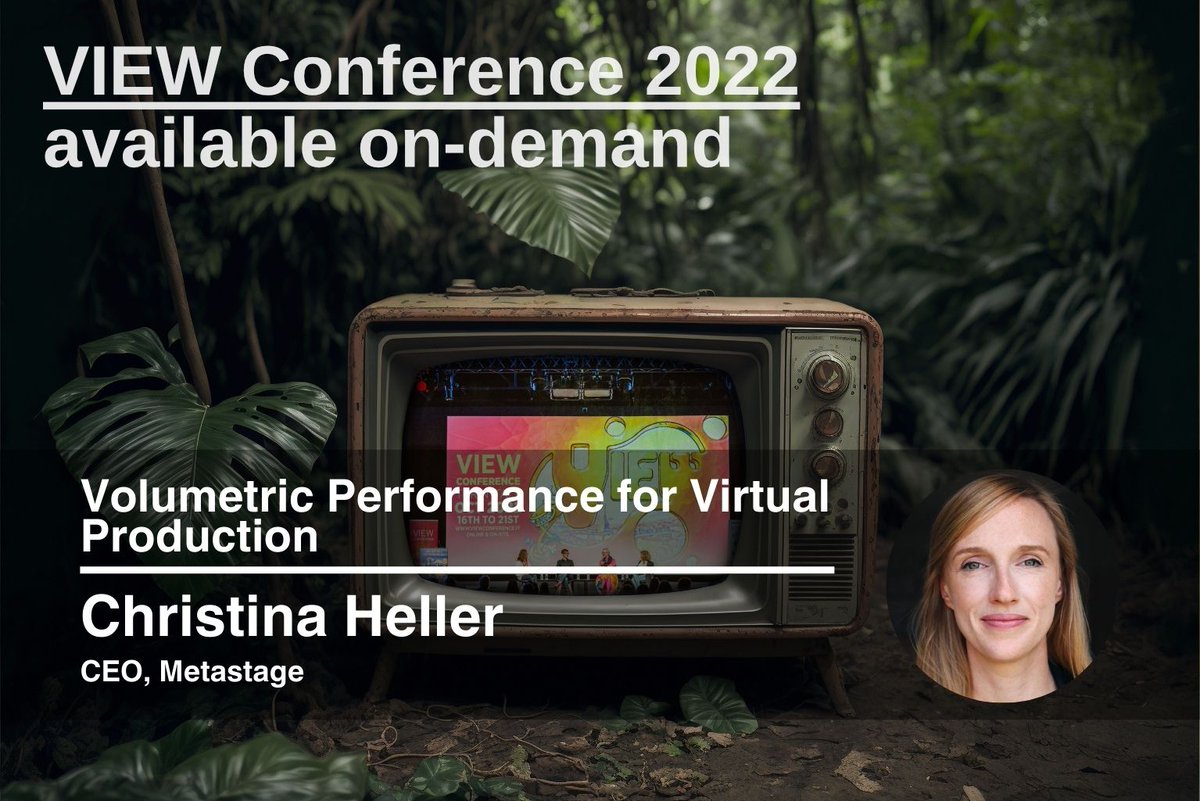 @ChristinaHeller  's workshop “Volumetric Performance for Virtual Production'. #Virtual #Production 
Now available at @ViewConference on-demand!
link:viewconference.it/article/751/ch…
Unlock infinite #creative possibilities with #volumetrically captured #performances!
@to_megutierrez