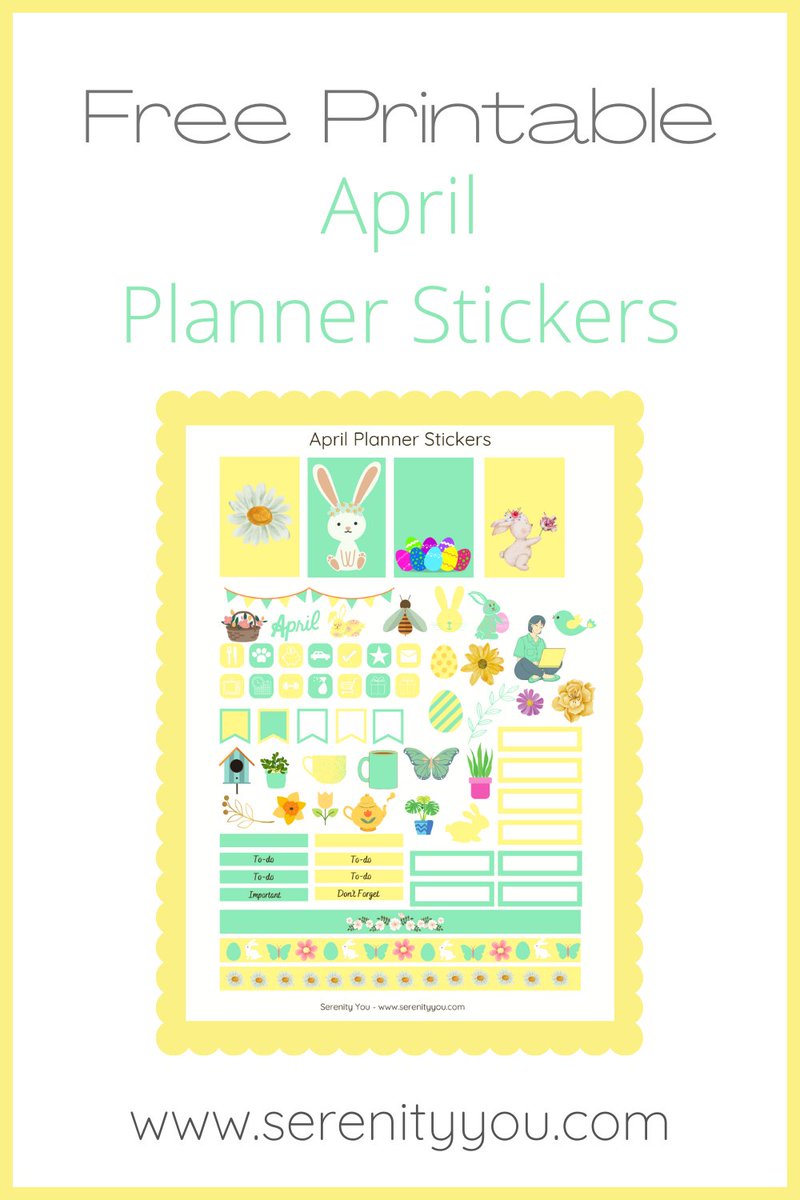 duglass1's tweet image. Free Printable April Planner Stickers
#freebie #plannerstickers #stickers #planwithme #printable serenityyou.com/april-planner-… RT @serenityyou