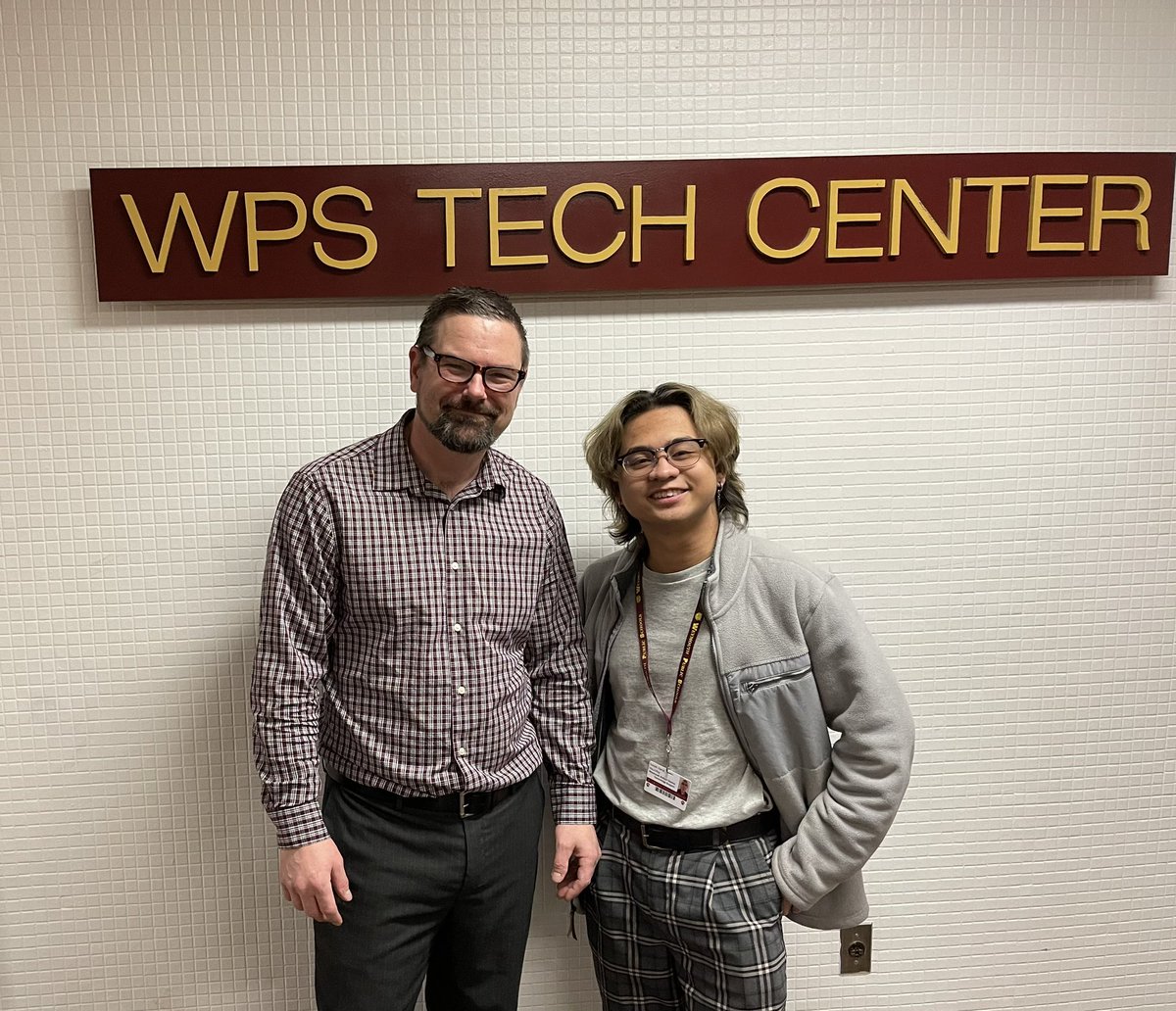 Meet the newest member of our Tech Support team! Aaron is a graduate of Weymouth High School and we are lucky to have him! #wpsedtech