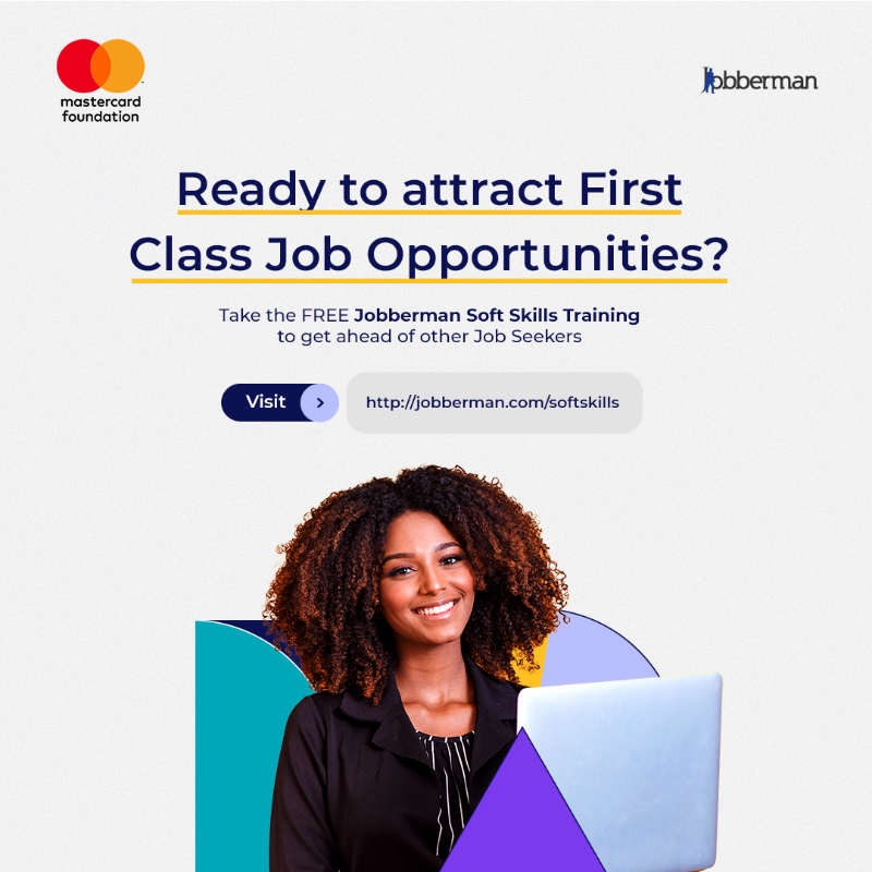 Jobbermandotcom's tweet photo. Technical skills make a good employee. 

Technical + Soft skills make a great employee.

Ready to move from good to GREAT? 
Take the FREE Jobberman Soft Skills training via WHATSAPP and earn a certificate on completion in 2 hours. 

Get started here >> https://t.co/4HnLjoWtqF