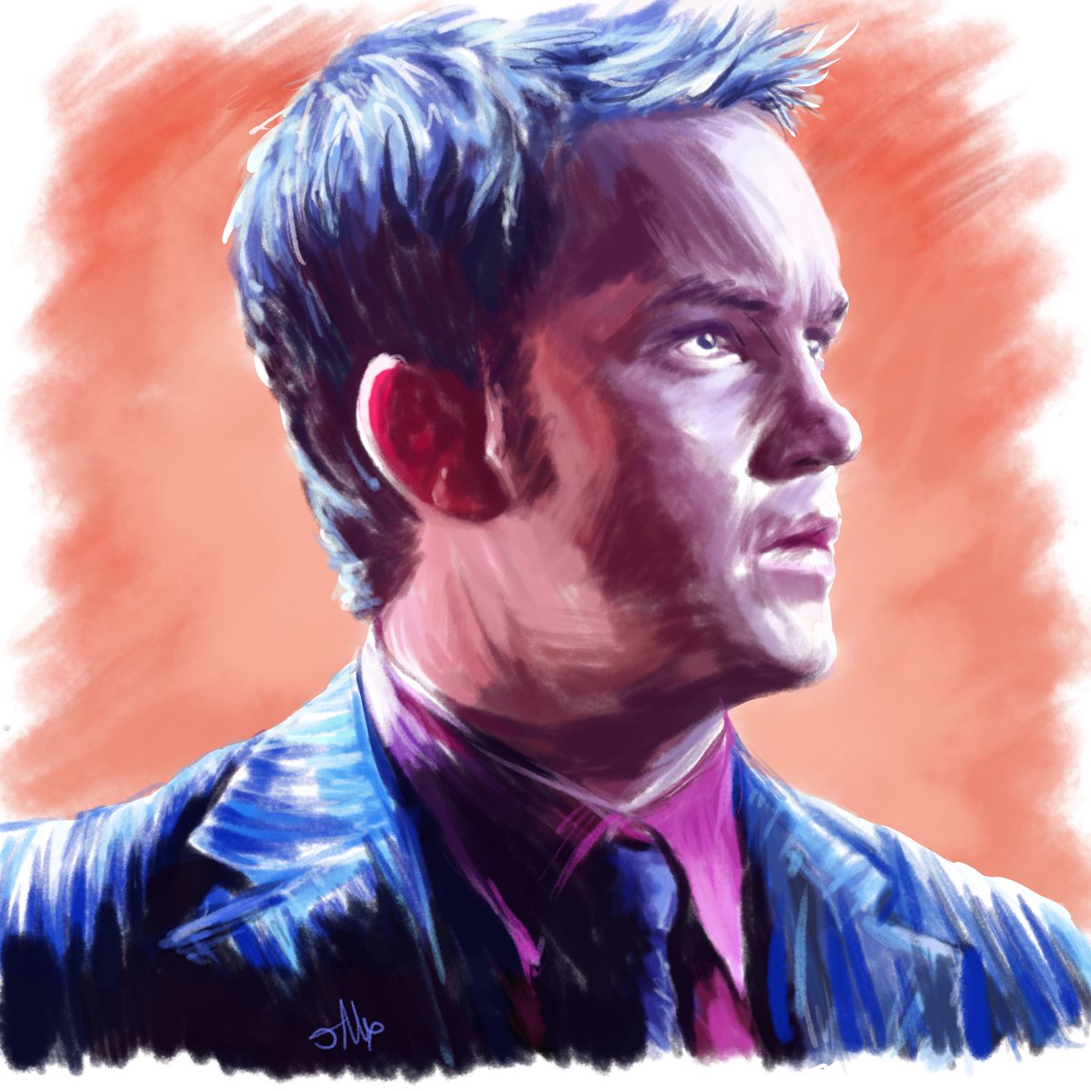 Ahhhhhh I REALLY didn’t think I was going to be able to get this together for today as well! 😅 but I couldn’t celebrate @Pancheers‘s birthday without a quick sketch of Ianto, one of my all-time favourite TV characters! 💙 #iantojones #torchwood #garethdavidlloyd