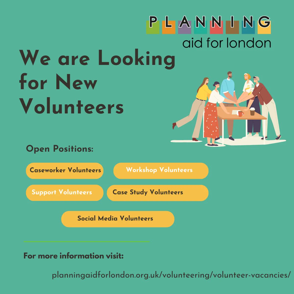 Planaidlondon's tweet photo. Looking for ways to make a positive impact in your community? Consider volunteering with Planning Aid for London! Our organization provides expert planning advice and support to communities across the city. Join us and help shape the future of London! https://t.co/5aNE9eyQWM
