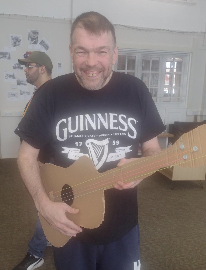 PSSpeople's tweet image. Don’t fret if you didn’t a ticket for #Eurovision, we’ve got a fabulous musical spectacular coming soon from our #MakingDays gang. Here’s Darren and Steven making some guitars ready to rock the show, it's going to be guitar-riffic!  🎸🤘