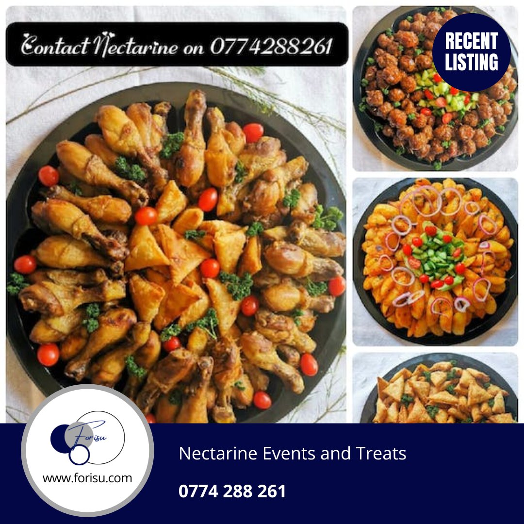 forisu_zim's tweet photo. New this week on #ForIsu
Nectrarine Events and Treats, a catering and events company based in Harare providing a range of food, snacks and cakes for parties, weddings, funerals and other events
#events #catering #hararezimbabwe https://t.co/hY61Fu0f7R