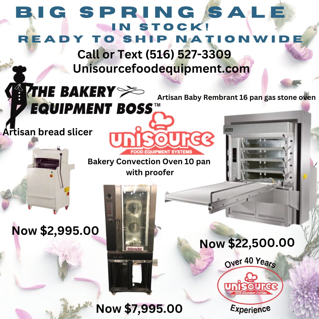 Call or Text (516) 527-3309! Unisourcefoodequipment.com #bakeryequipment #bakeryaccessories #bakery #bakerysupplies #bakerysupply #bakingcakes #bakery #patisserie #patissier #foodserviceequipment #foodservice #breadshop #breadslicer #breadmachine #breadrecipe #breadrecipes