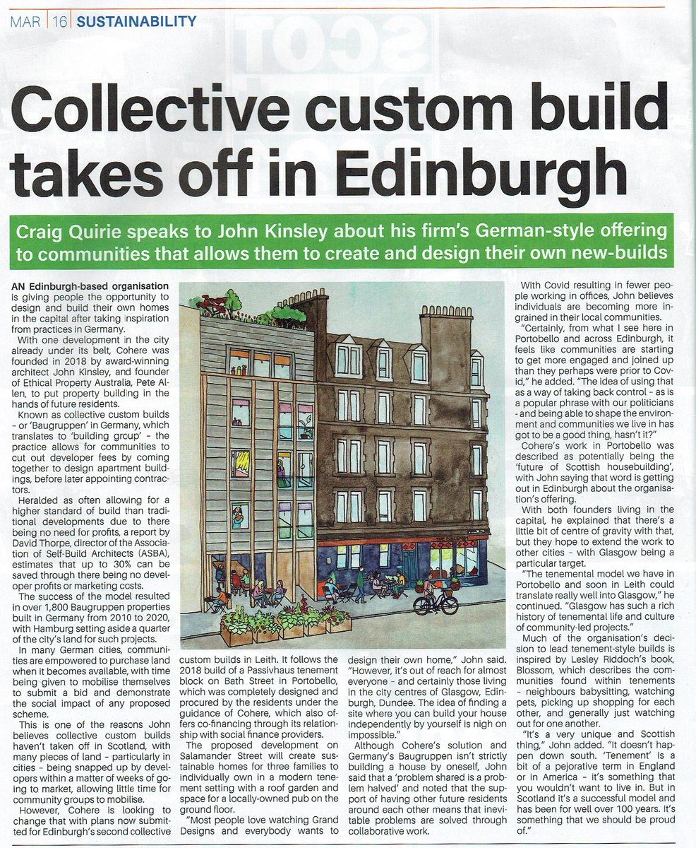 Article about our #communityled #collectivebuild work in the latest Project Scotland magazine