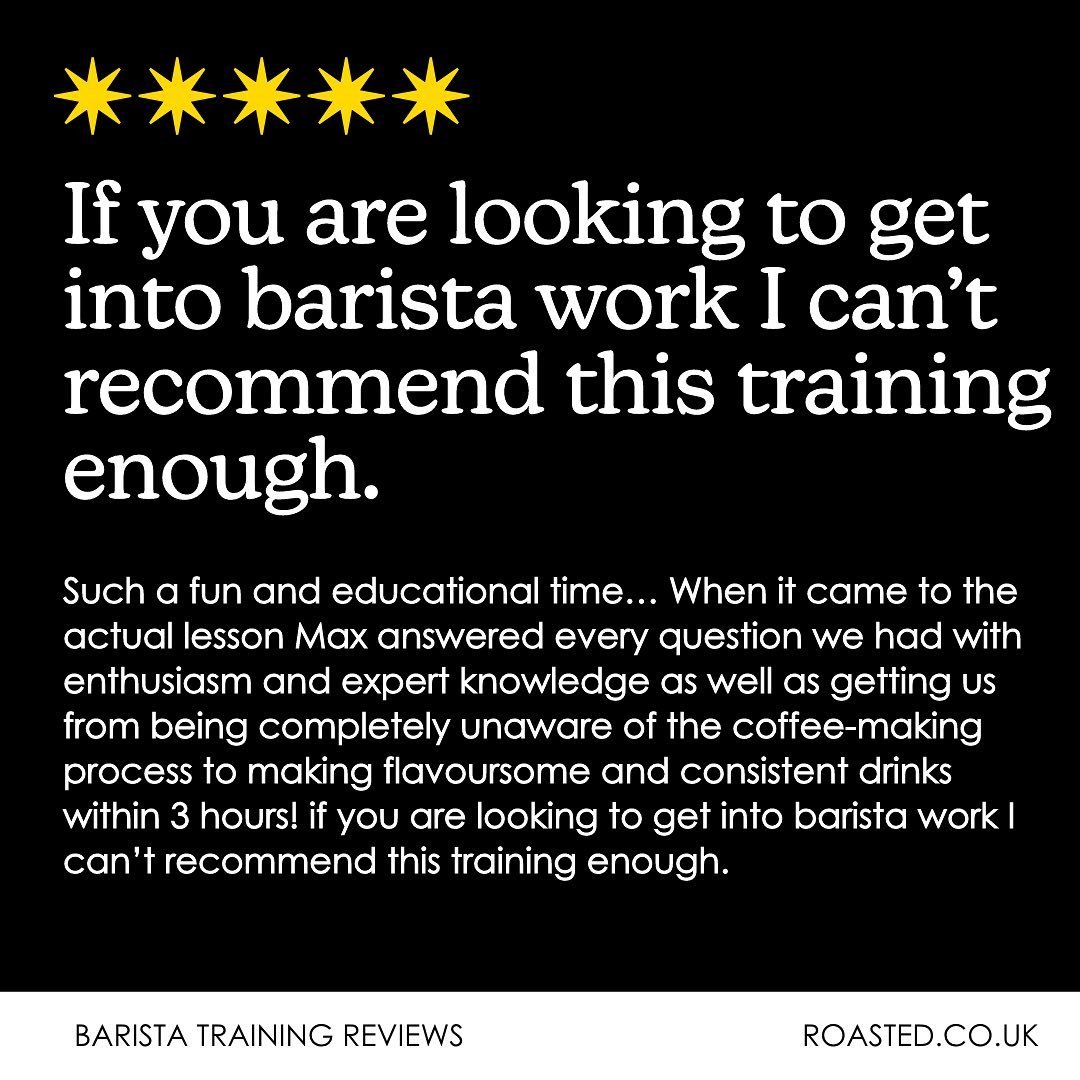 Barista Training Reviews🤩

Next available session☕️: Saturday 1st April 2023 
But hurry, only 1 space left!

#baristatraining #brighton #sussex #surrey #kent #henfieldhub #barista #baristaskills #baristalife #coffeetime