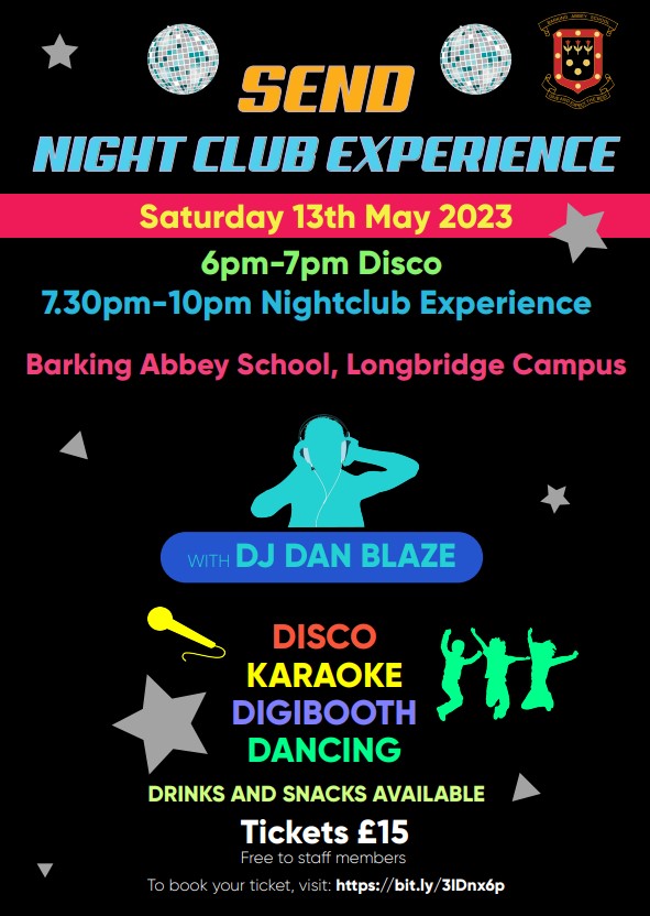 Booking is now #LIVE! If you have a child or any students with #AdditionalNeeds, you won't want to miss this!
We have listened to feedback and have added a #Primary hour in - however, children are welcome to stay for the whole duration of the event
#SEND #Expereinces #Dancing