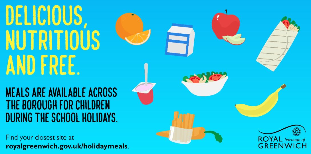 Did you know children can get a free packed lunch during the Easter holidays? 

Holiday meals are available at libraries and adventure play centres all over Royal Greenwich. 😋

No forms, no fuss, just turn up and tuck in!⬇️
