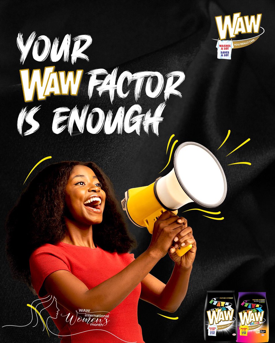 wawnigeria's tweet photo. loud it for the people at the back &amp; remember to own your WAW even as you strut your own runway today!

Drop your favourite emoji if you know your WAW factor is enough.

#WAW #WAWClassic #WAWColours #InternationalWomensMonth #WAWEffects #WAWNigeria
 
😍💃🏿🔥 https://t.co/gQjnImlSoa