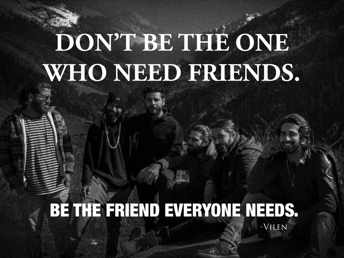 vilenofficial's tweet photo. This was the biggest realisation on friendship i ever had, This has helped me become a better friend and a better human being.
#beafriend https://t.co/X0DjbP2xll