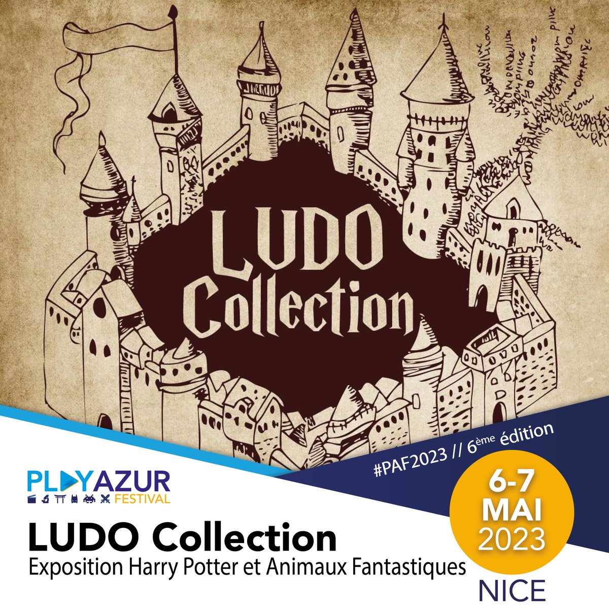 PlayAzur's tweet photo. 🧙♀️Exposition #HarryPotter🧙
Et si le monde des #Sorcier n'était qu'à un ticket ?
(Re)découvrer @LudoCollection au #PAF2023 !
Nouveautés : Décors du film, accessoires, affiches...
Amis #Moldus acceptés
👉https://t.co/9iYE78zKOz
#Potterhead
#Nice06
#ILoveNice
#CotedAzurFrance https://t.co/JsT5KKGqvw