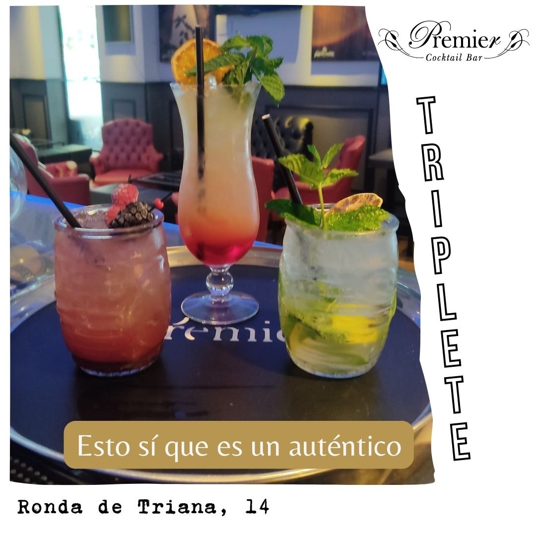 Porque es momento de disfrutar... ¡a lo grande y bien acompañado! 
📍 Premier Triana - Ronda de Triana, 14
#bartender #DeCopasporSevilla #CopasSevilla #Sevilla #bar