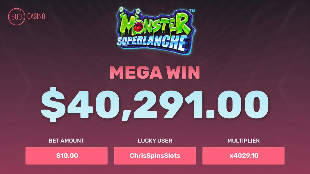 🚨 MEGA WIN 🚨

<a href="/ChrisSpinsSlots/">ChrisSpinsSlots</a> has proven that even the biggest monsters can be defeated!
Congratulations on the huge W 👀

GIVEAWAY: Retweet and comment your 500 ID 💸