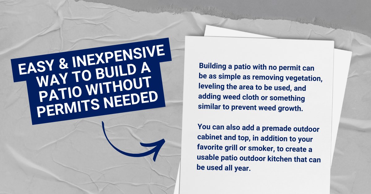 COHPermits's tweet image. Want to build a patio with an outdoor kitchen but aren&apos;t sure where to begin? Check out these helpful tips. You can also get more help from our Project Planner 👉 bit.ly/3Dik48F 
#TuesdayTip #SpringProject #OutdoorKitchen #patio #HouPermits