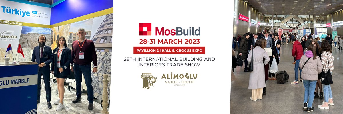 We're at MosBuild Fair, D6075 which is held in Moscow on March 28-31. We welcome all of our visitors to our stand. 
Link for registration:
mosbuild.com/en/visit/get-e…
---
Ждём вас у себя!
Турецкая компания Алимоглу — лучший мрамор и гранит
Работаем с 1940 года  
Павильон D6075