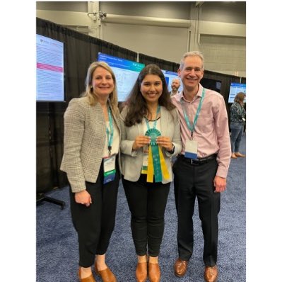 Grateful for the best mentors! @DrStephMueller @drjschnip @BrighamHMU Thank you #SHMConverge2023 for this research award! We found #IPV is associated w/ increased hosp rates, higher AMA discharge, more restraint use, etc. We need trauma-informed care in the #hospital !