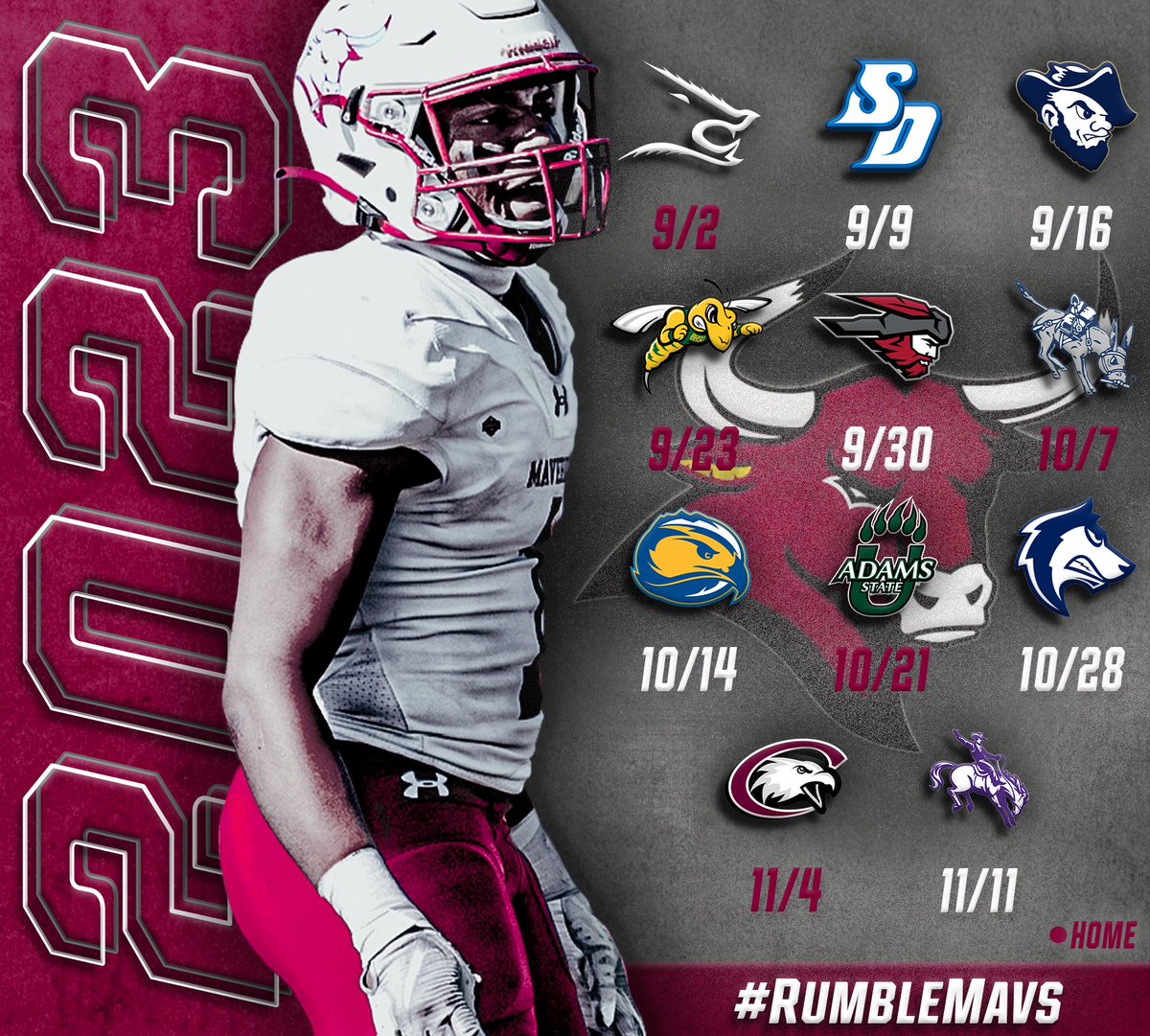 CMU Mavericks (@cmumavericks) on Twitter photo 🏈2023 FOOTBALL SCHEDULE RELEASED🏈
Check out the schedule for <a href="/CMUMavsFootball/">Colorado Mesa Football</a> this fall.
🗞️cmumavericks.com/news/2023/3/28… 🏈2023 FOOTBALL SCHEDULE RELEASED🏈
Check out the schedule for <a href="/CMUMavsFootball/">Colorado Mesa Football</a> this fall.
🗞️cmumavericks.com/news/2023/3/28…