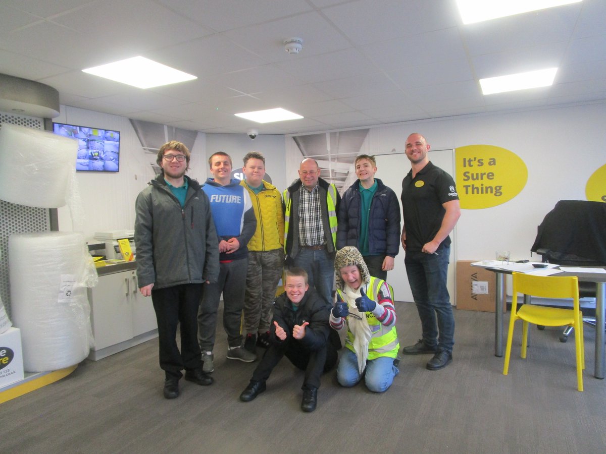 What an absolute pleasure to have this bunch of happy and inquisitive helpers come and see what the wonderful world of storage is all about.  Northwich Community Support - NCS and therussettlearningtrust.co.uk are just the most incredible people! #storage #northwich #charity #support